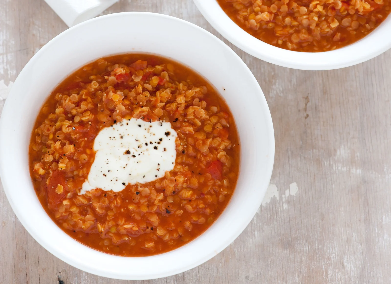 Soupe de lentilles rouges riche en fer non héminique légumineuses source végétale carence