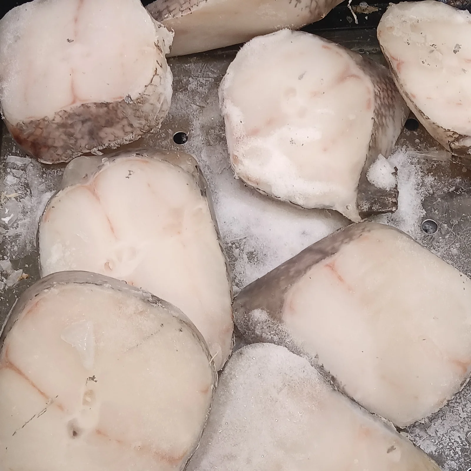 Filet de cabillaud congelé, poisson riche en iode