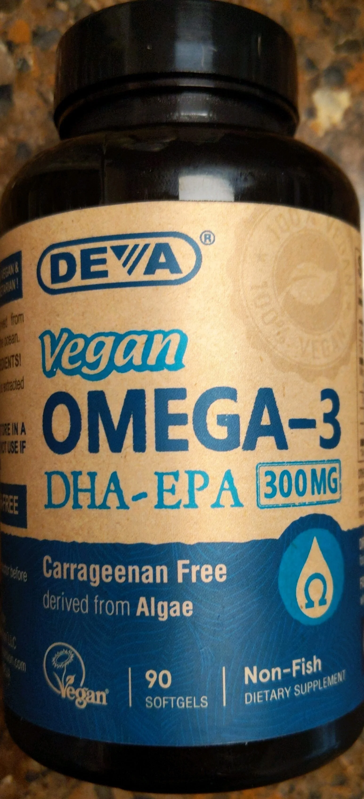 Complément alimentaire oméga-3 DHA EPA à base d'algues marines végane